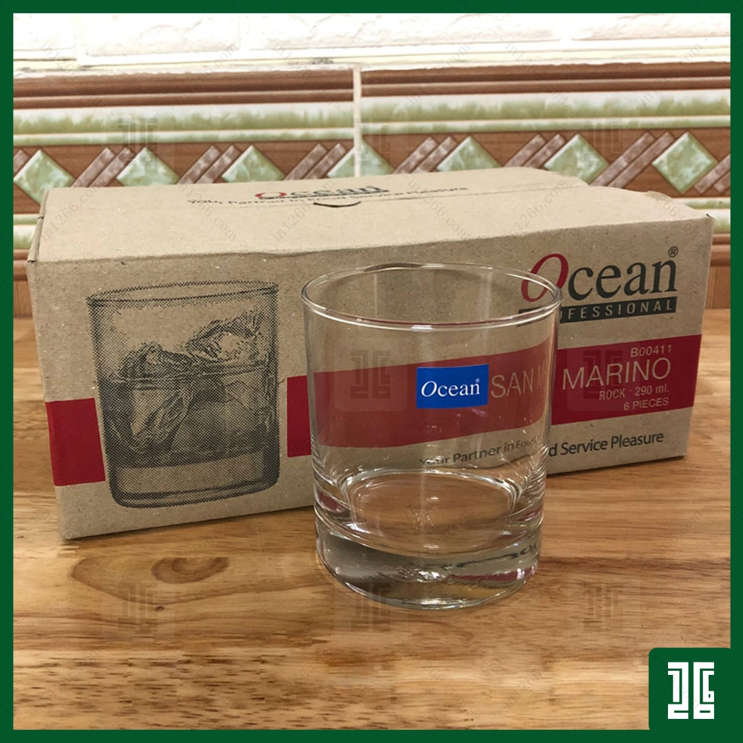 Bộ 6 Cốc Thủy Tinh Lùn San Marino – B00411 – 290ml