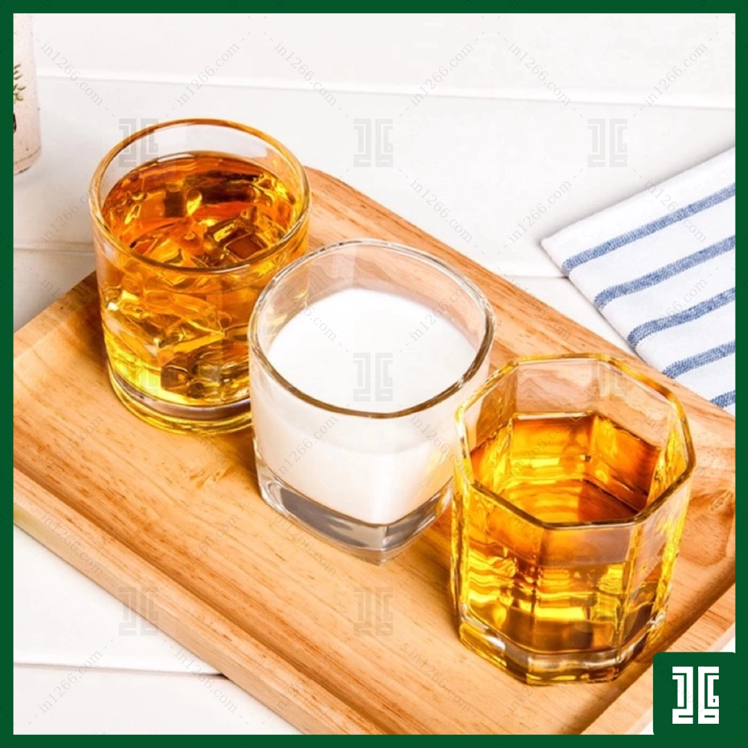 Bộ 6 Ly Tẩy Vuông Trung Thủy Tinh Cao Cấp UG-361