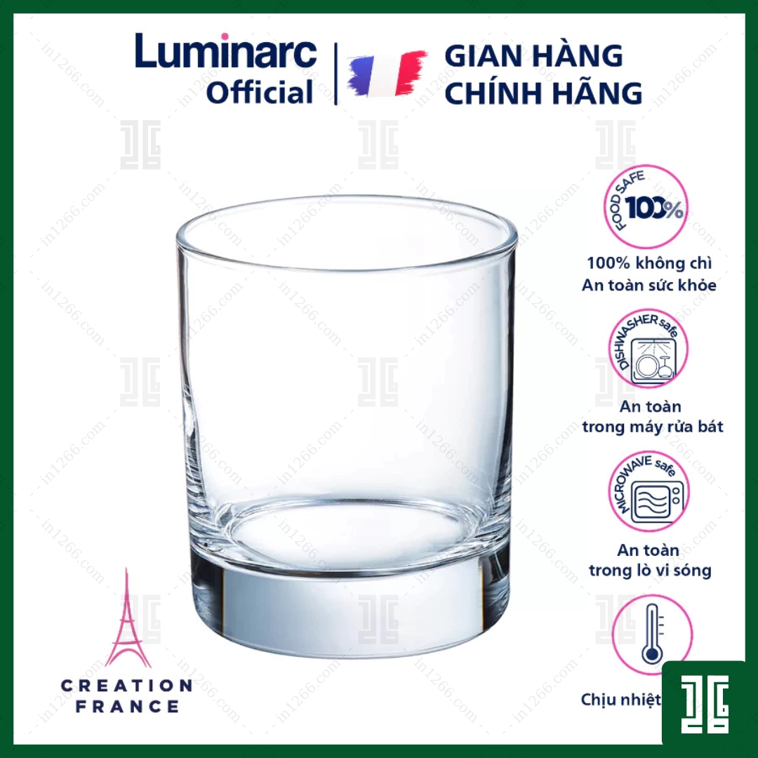 Bộ 6 cốc (ly) thủy tinh Luminarc Islande 200ml – 19122 | Hàng chính hãng