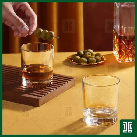 Bộ 12 cốc rượu đáy nhọn thủy tinh cao cấp LOTUS GLASS VTC06T chén rượu 30ml