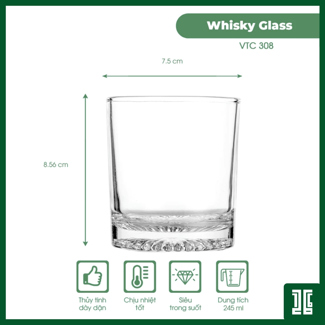 Bộ 12 cốc rượu đáy nhọn thủy tinh cao cấp LOTUS GLASS VTC06T chén rượu 30ml