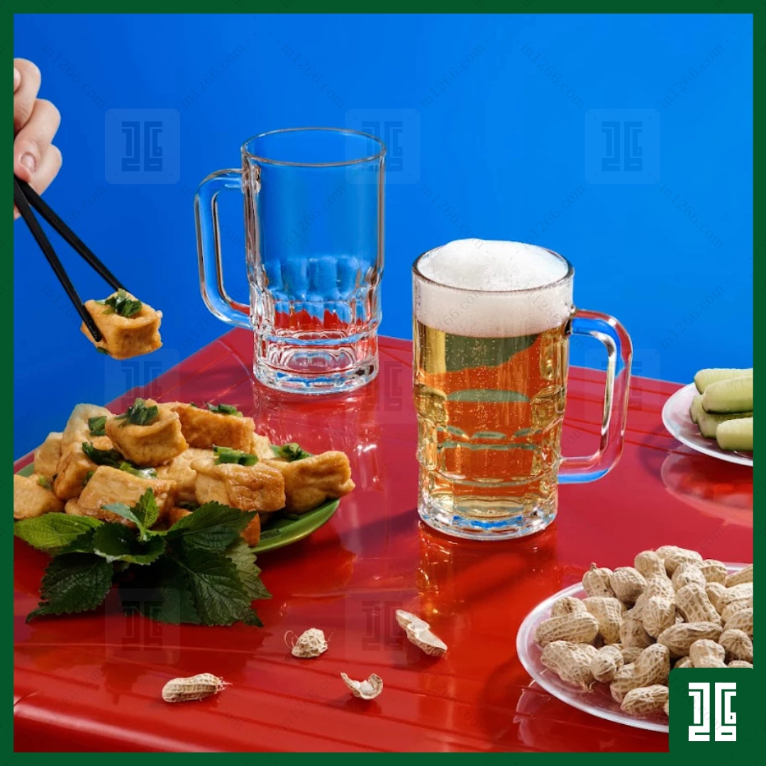 Bộ 12 cốc rượu đáy nhọn thủy tinh cao cấp LOTUS GLASS VTC06T chén rượu 30ml