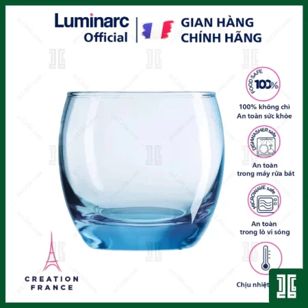 Bộ 6 cốc trứng lùn Thủy Tinh Thấp Luminarc Salto G2562 – 320ml