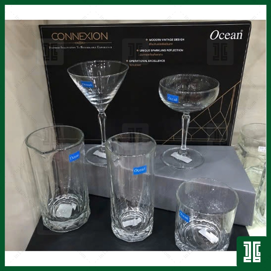 Bộ 6 Cốc Thủy Tinh Connexion Hi Ball – P02808 – 350ml Chính hãng Ocean Thái Lan